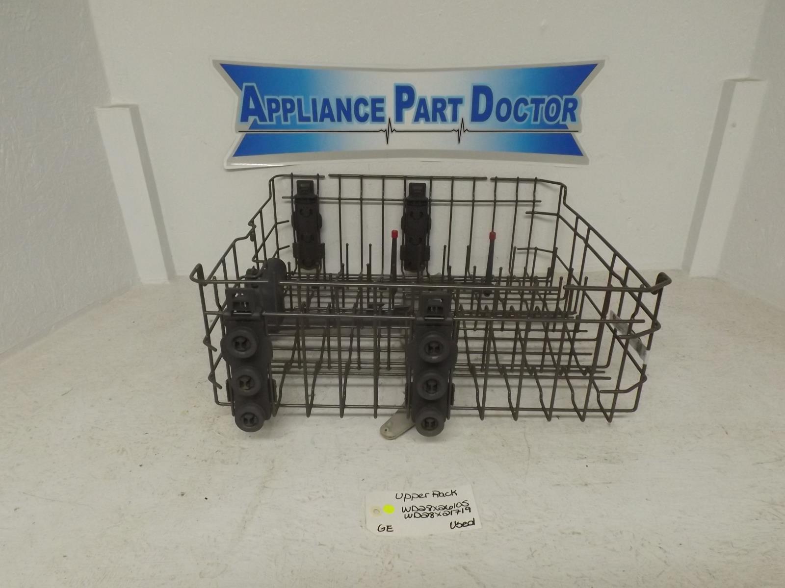 GE Dishwasher WD28X26105 WD28X21719 Upper Rack Used GE Dishwasher WD28X26105 WD28X21719 Upper Rack Used